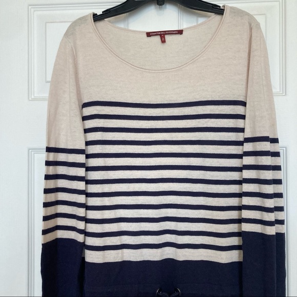 Comptoir des Cotonniers, Striped U-Neck Long Sleeves Dresses - Picture 3 of 7